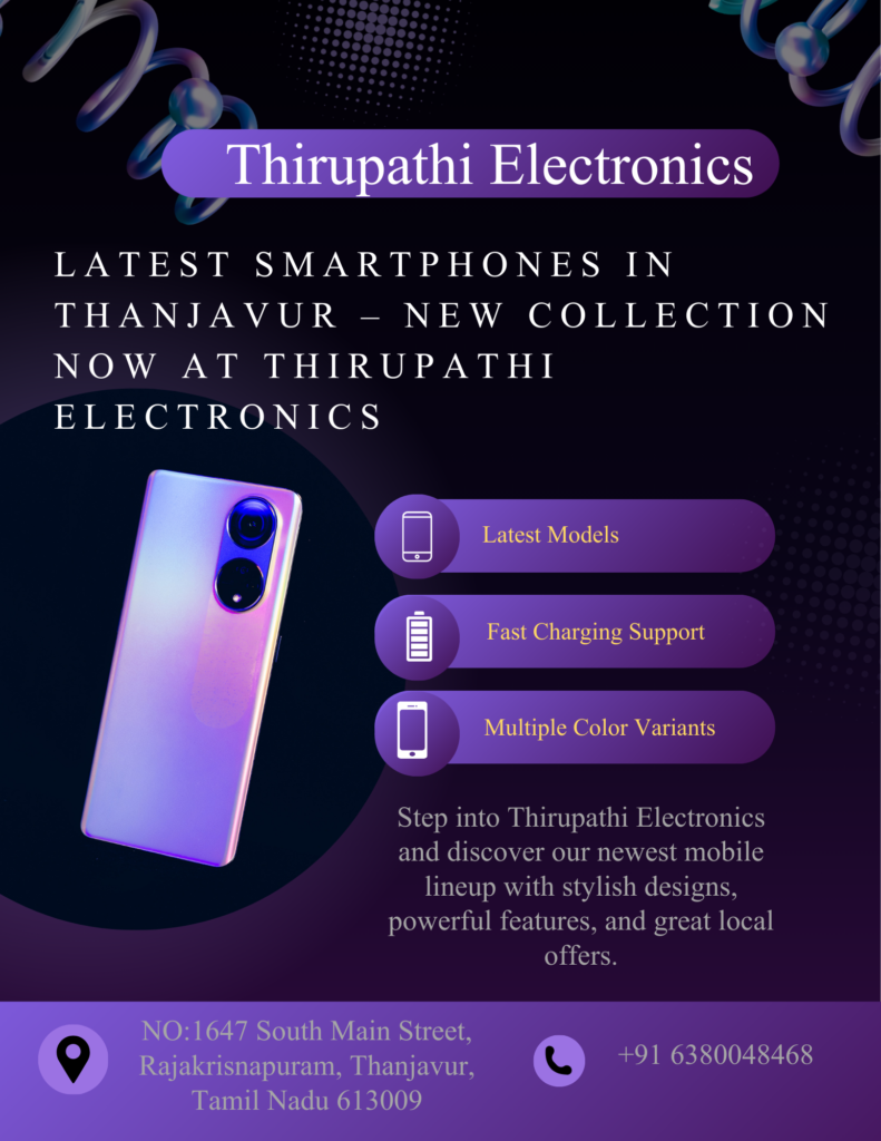Latest smartphones in Thanjavur