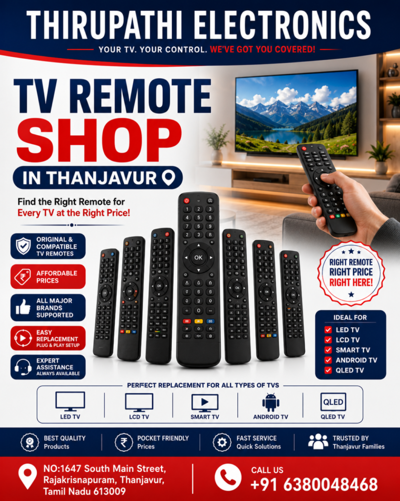 TV Remote Shop in Thanjavur